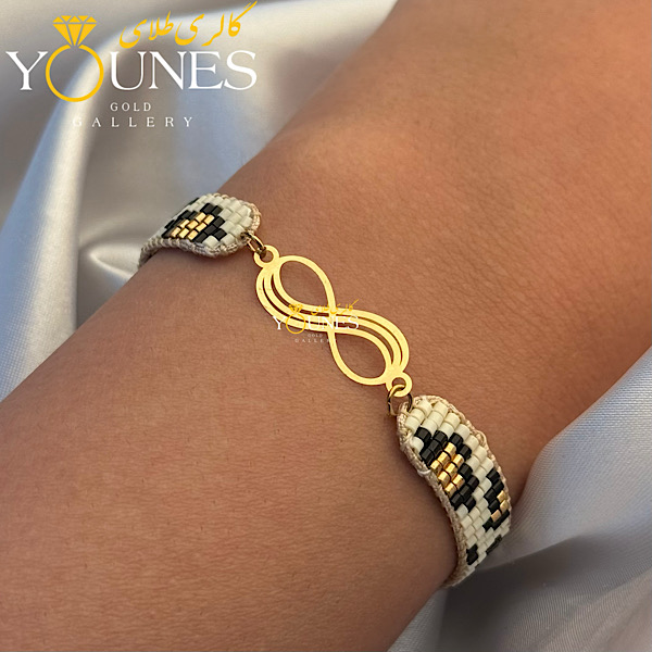 دستبند میوکی اینفینیتی سه لاین طلا